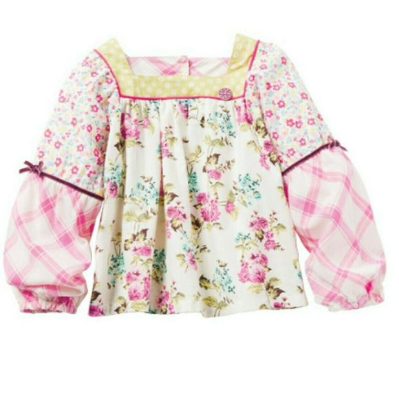 Matilda Jane Art School Mixed Print Peasant Tops 2 / 6 - Picture 1 of 6